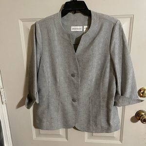 Alfred Dunner Beautiful Gray Blazer